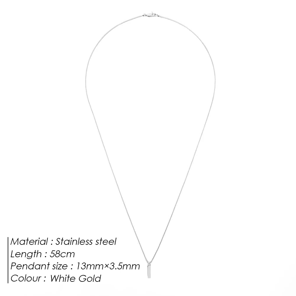 Colier cu pandantiv pentru bărbați eManco, cu design de claviculă