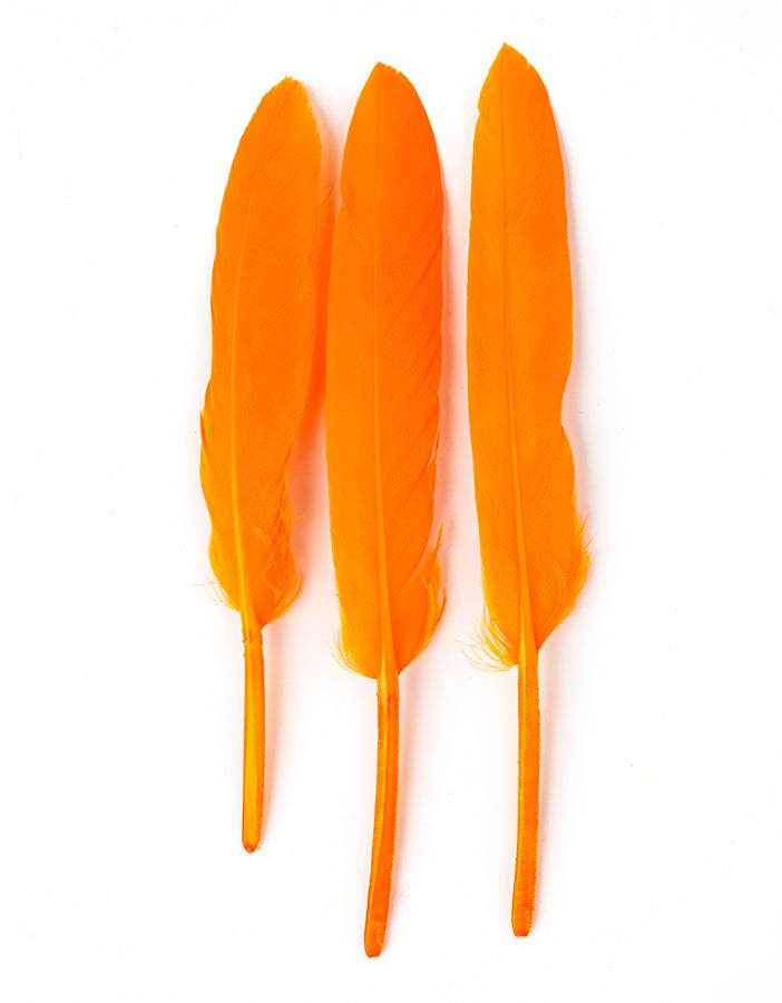 Produs pentru păr ornament de păr cu pene colorate portocaliu AFROline (1 buc.)